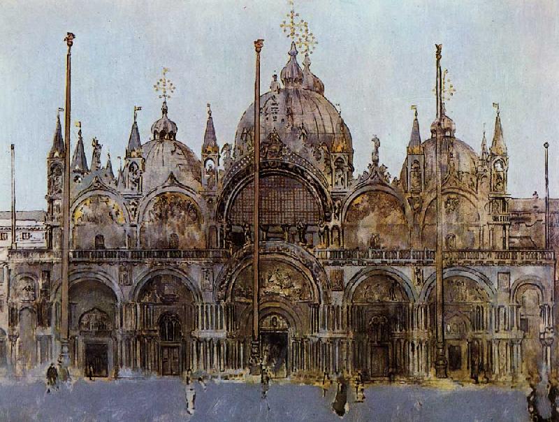 Walter Sickert St Mark's Cathedral, Venice oil painting picture